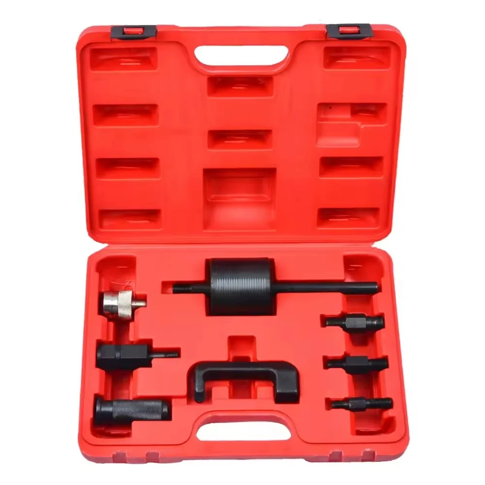 Kit Extracteur d’Injecteurs de Carburant – Outil Professionnel Universel Kit professionnel d’extraction d’injecteurs avec marteau à inertie, adaptateurs filetés et accessoires pour moteurs diesel et essence.