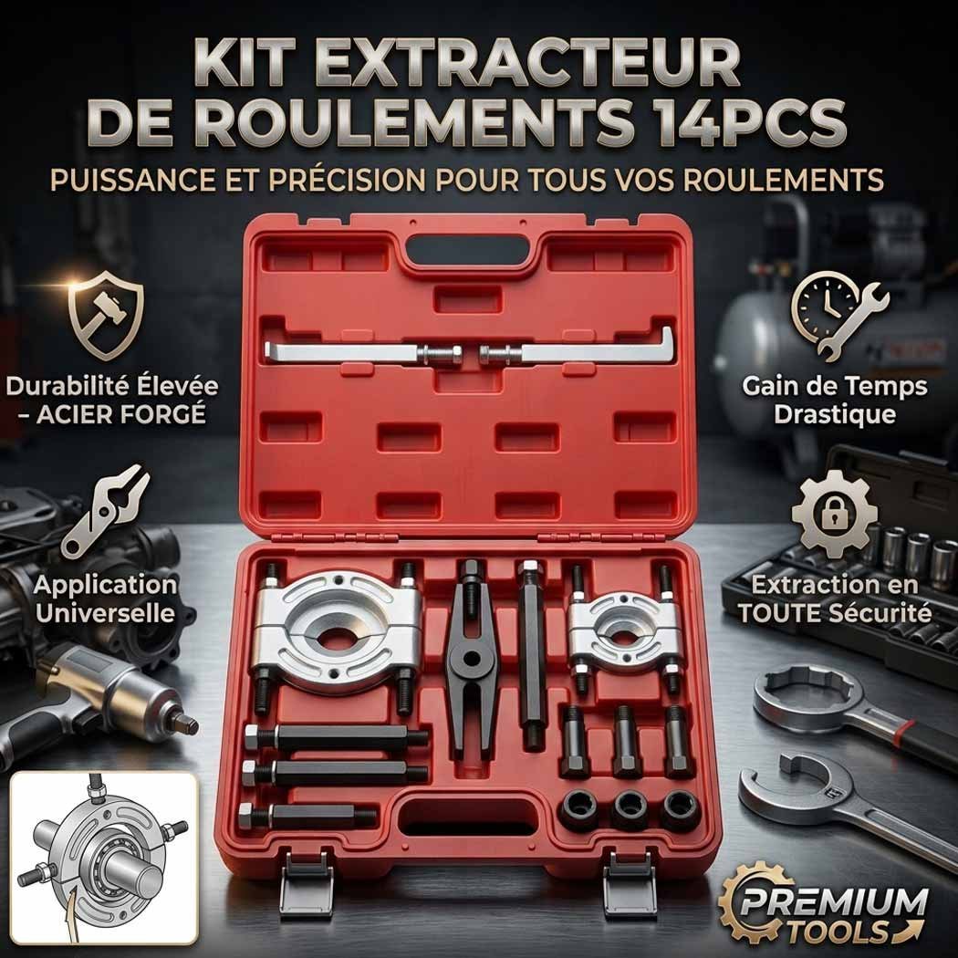 ARRACHE-14PCS EXTRACTEUR DE ROULEMENTS 14PCS - Image 1